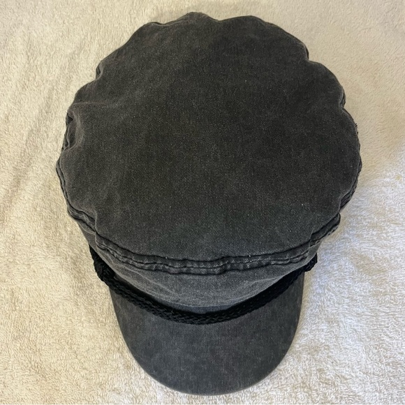 David and Young Gray Denim Cap with Black Trim - Picture 13 of 15